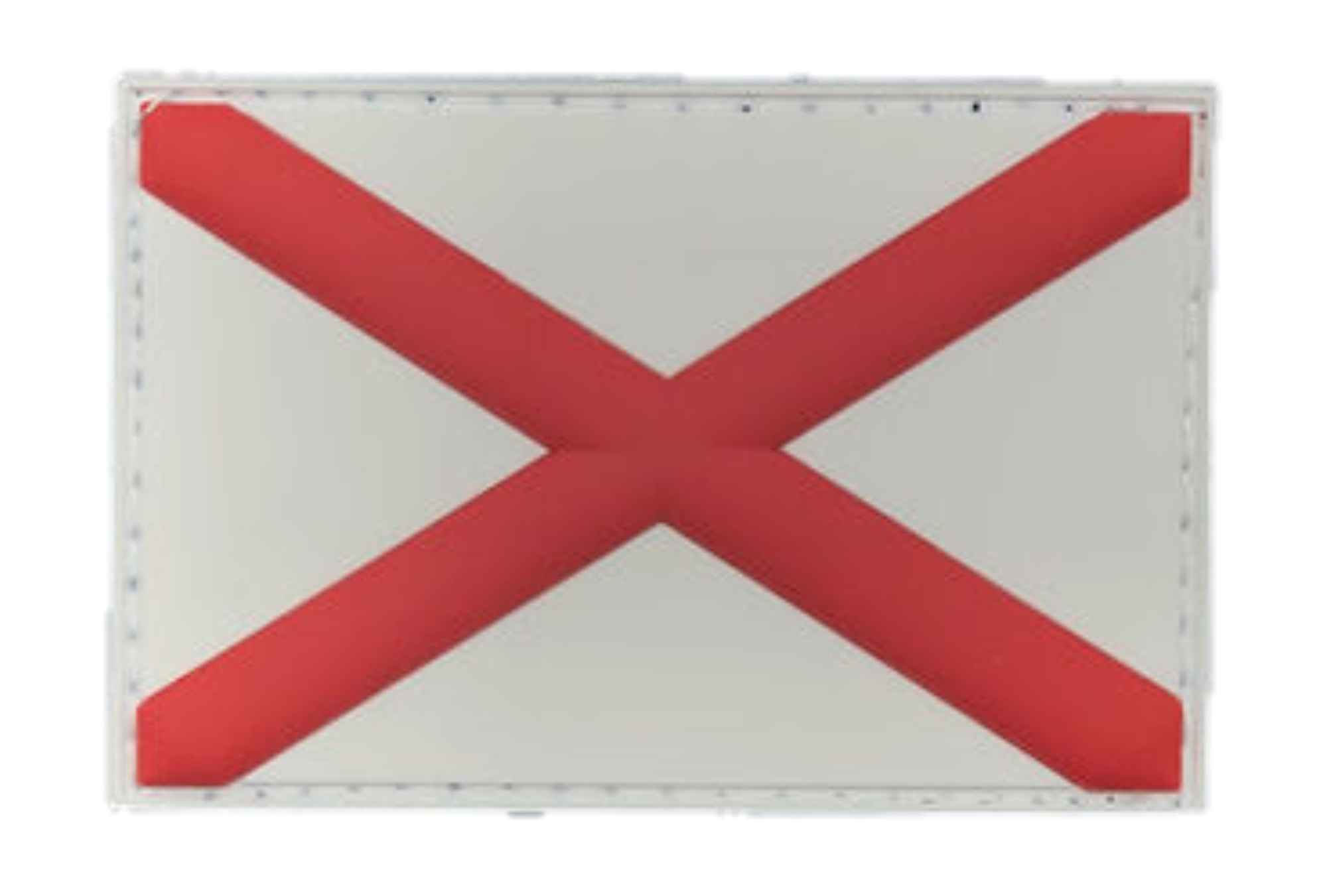 Alabama Flag Patch pvc with velcro