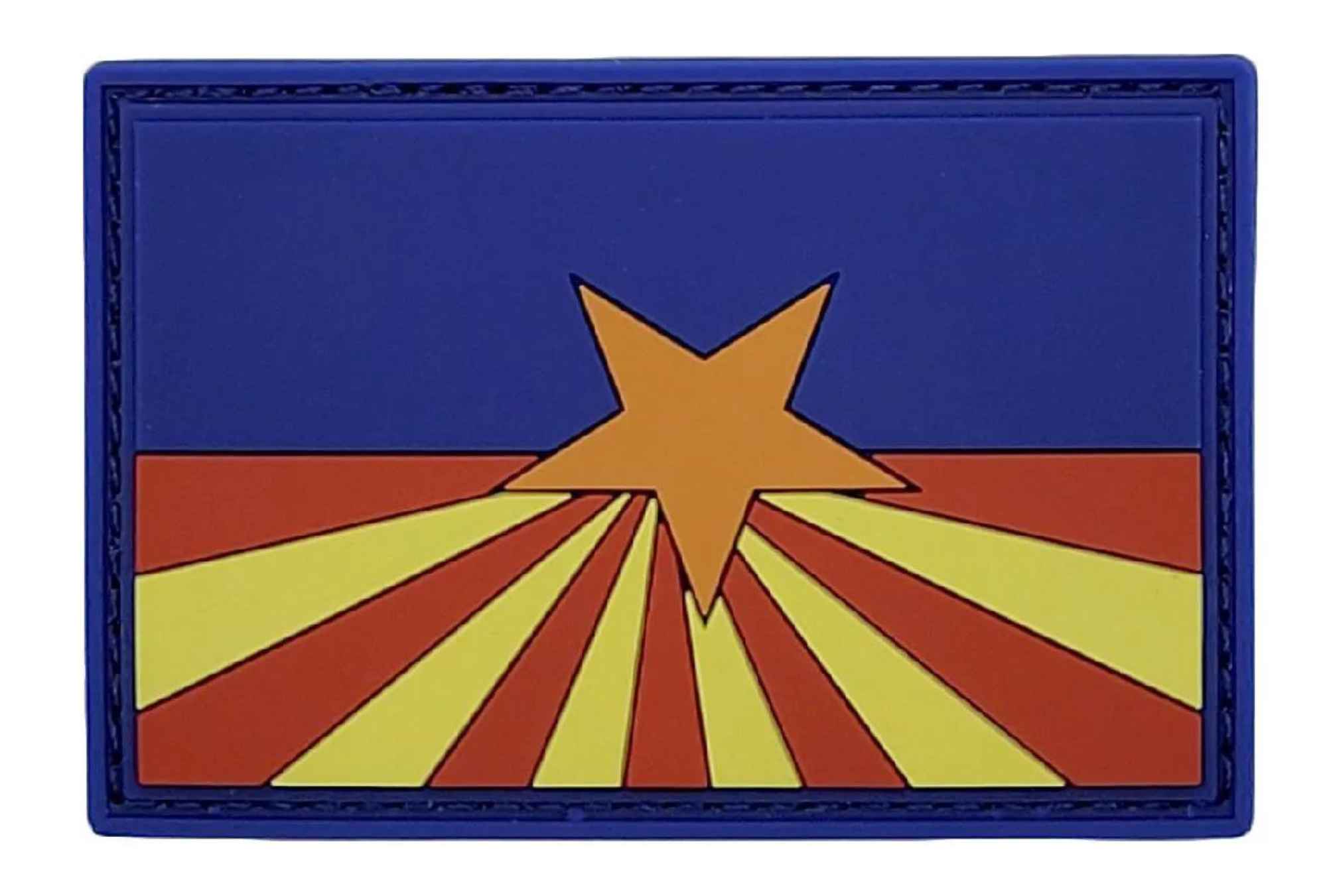 Arizona flag pvc patch with velcro