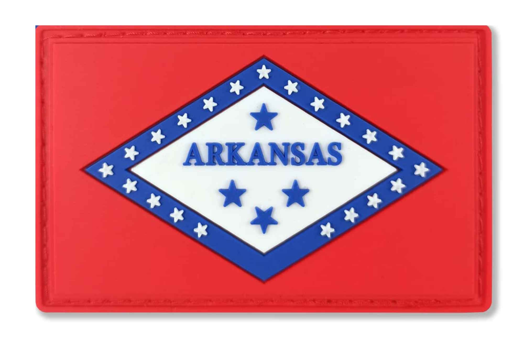 Arkansas Flag Pvc Patch with velcro