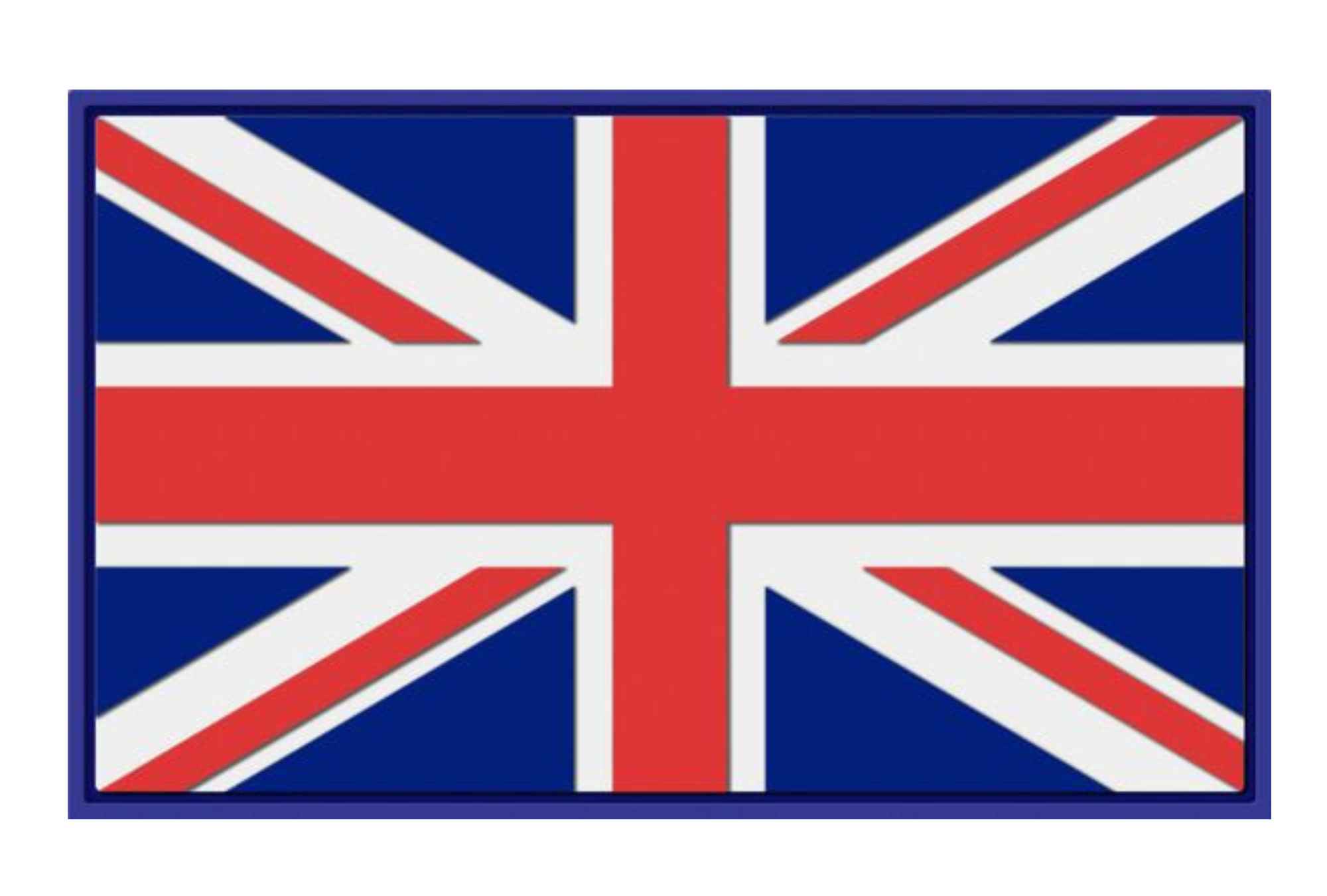 UK flag pvc patch