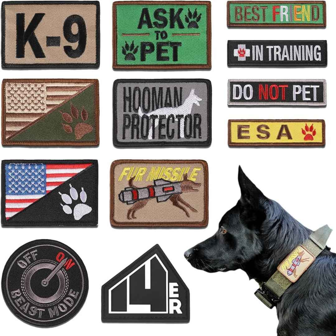 K9 police pvc patches